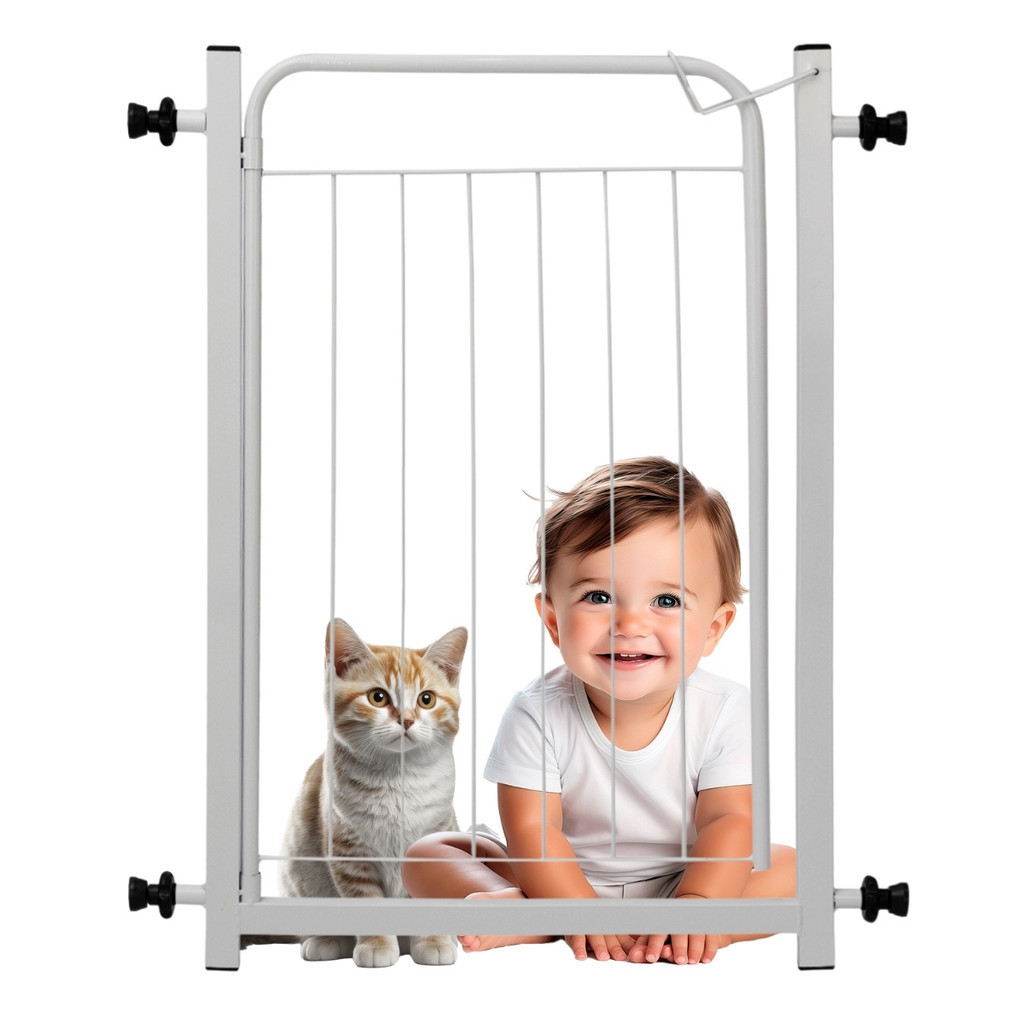 Portão Pet Proteção Bebê Criança Cão Ext 20cm Small Branco