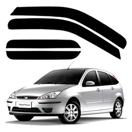 Defletor Calha de Chuva Focus Hatch 2001 a 2009 4 Portas Ecoflex