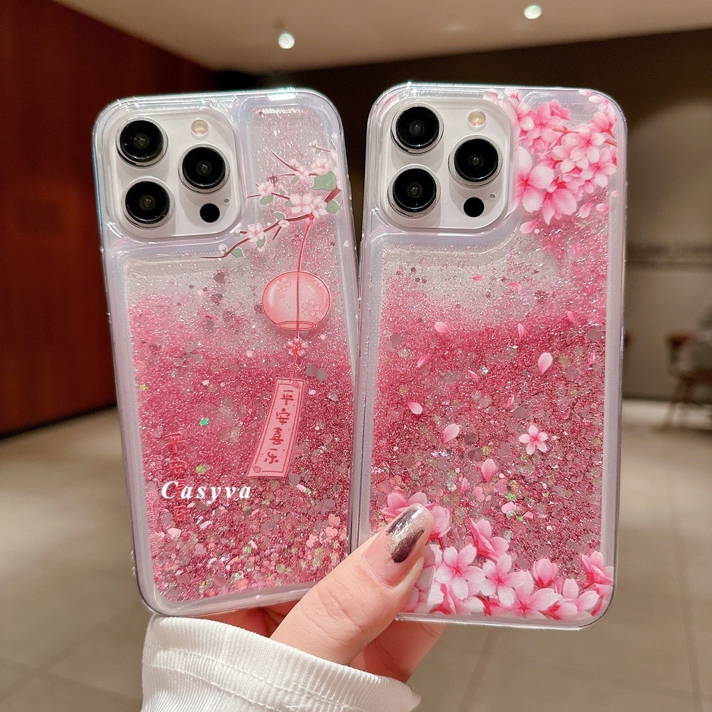 Caixa Para Samsung A05 A05S A25 A24 A54 A34 A12 A13 A14 A22 A32 A20S A21S A71 A04S A04E A04 Glitter Capa Líquida Flor De