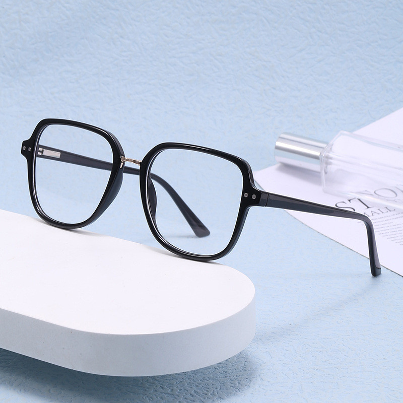 Óculos de Proteção Anti-azul Mulher Moda Óculos Planos Óculos de Proteção Retro Grande Moldura Slimmer Look Glasses Frame