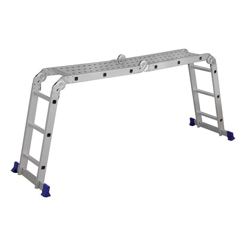 Escada De Alumínio Mor 4 X 3, 12 Degraus Multifuncional - 5223 Escada De Alumínio Mor 4 X 3 12 Degraus Multifuncional - 5223 em Oferta na Shopee