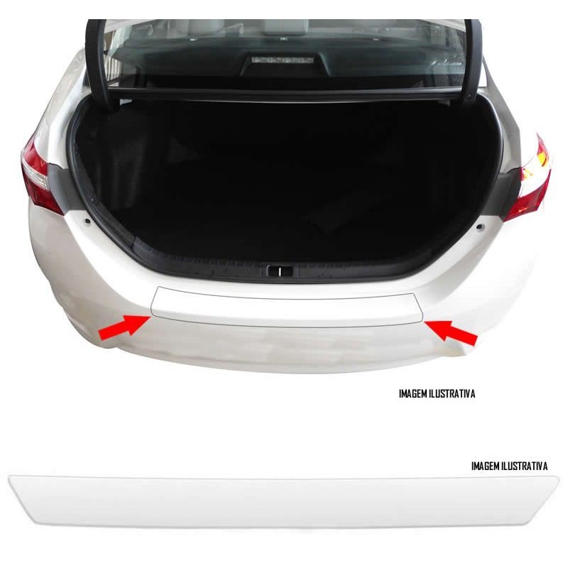 Protetor De Porta Malas Incolor Toyota Corolla 2014 2015 2016 2017 2018 2019 2020 2021 2022 Adesivo