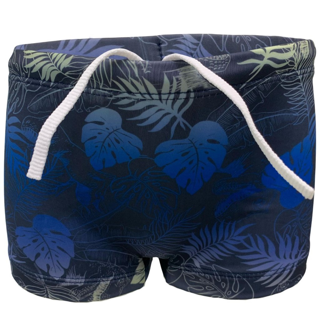 Sunga Infantil Boxer Proteção Solar Uv Florida Preta Natação Praia Piscina Juvenil Filtro Sol