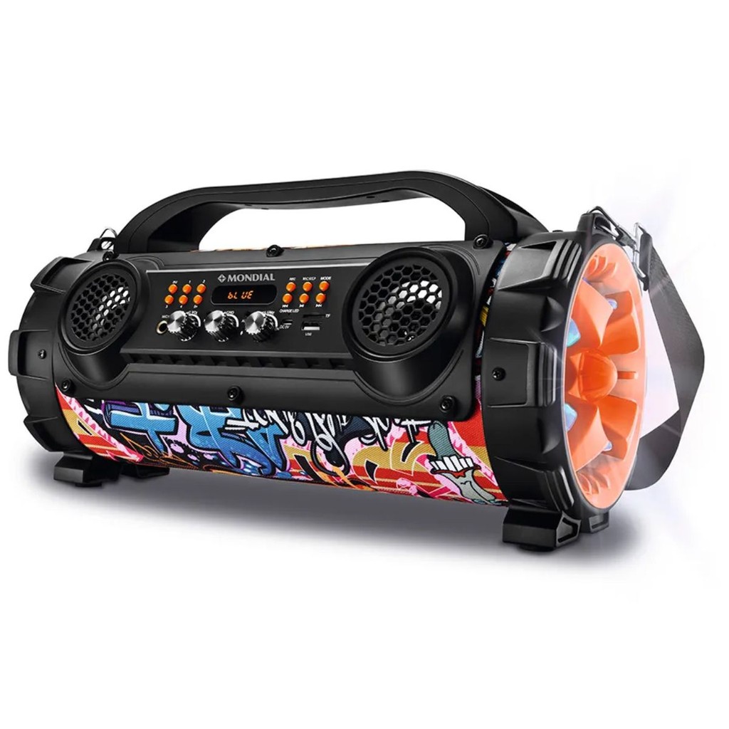 Caixa  de som Amplificada 100W Mondial Multi Connect Thunder Street Bluetooth MCO 08 Bivolt