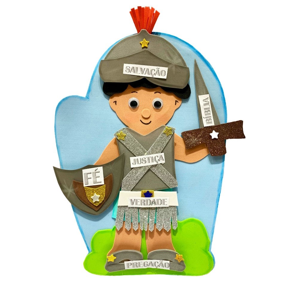 Recurso Visual Para Ministério Infantil - Luva De Eva Para Contação de Histórias - Armadura De Deus em Oferta na Shopee