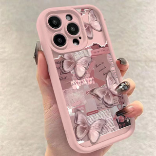 Capa De Telefone Macia De Silicone Para iPhone 16 15 Pro Max 14 13 12 11 7 8 Plus SE 2020 XS X XR Jornal Borboleta em Oferta na Shopee