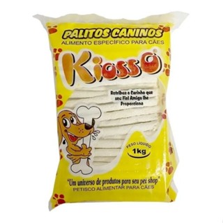 02 UNID - Osso Palito Rigido - 8/5 - KIOSSO - Sabor Natural - 1 Kg em Oferta na Shopee