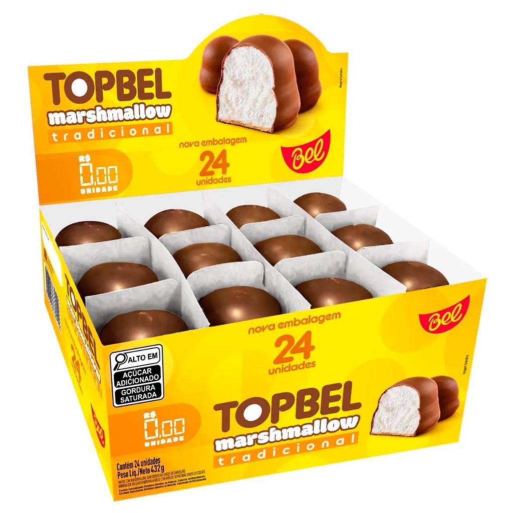 Top Bel Marshmallow Tradicional c/24 - Bel