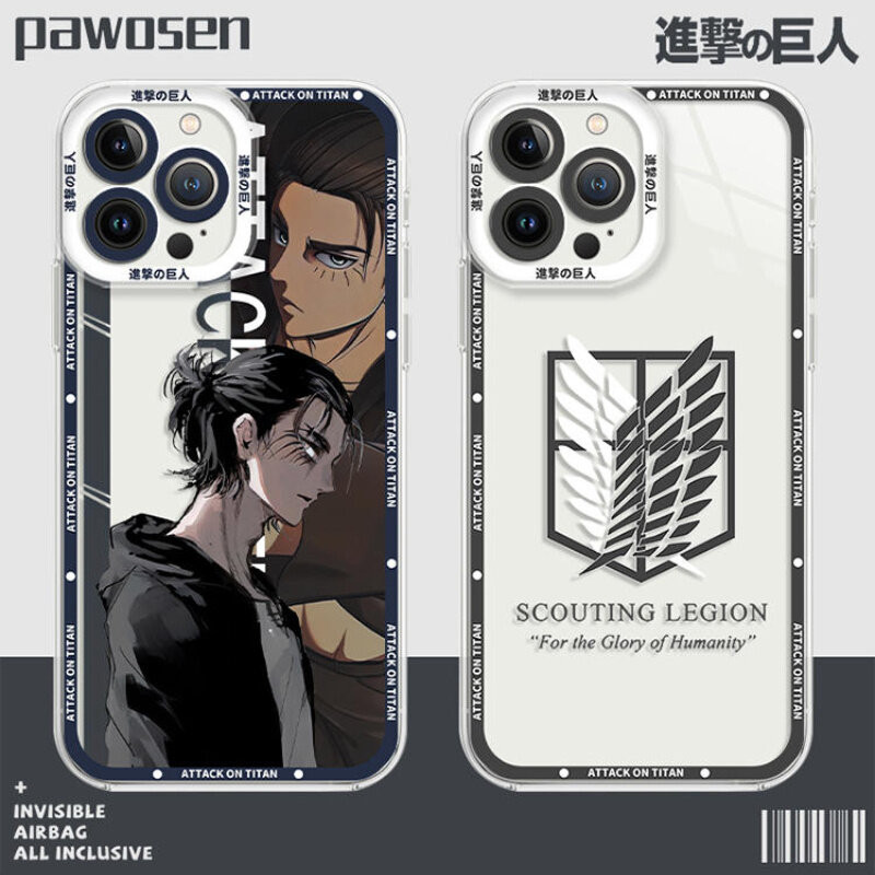Capa De Telefone Anime Attack On Titan Para Samsung Galaxy A54 A55 A34 A35 A12 A14 A15 A25 A52 A52S A53 A72 A73 A24 A04E em Oferta na Shopee
