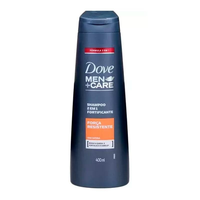 Shampoo e Condicionador Dove Men +Care 2 em 1 Força Resistente 400ml em Oferta na Shopee