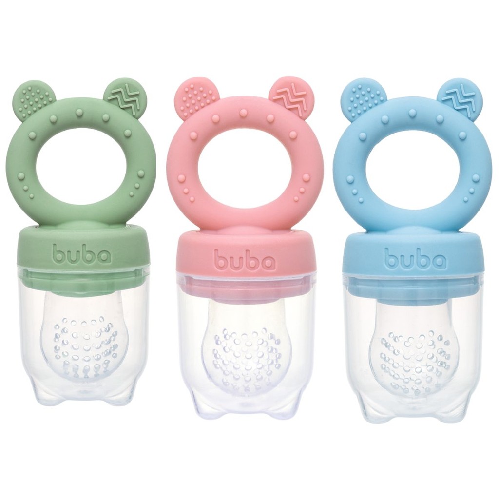Porta Frutinhas de Silicone Ursinho Lanchinho - Buba em Oferta na Shopee