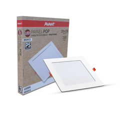 Painel Led Pop Quadrado Embutir 24W 4000k 28x28 Br Avant