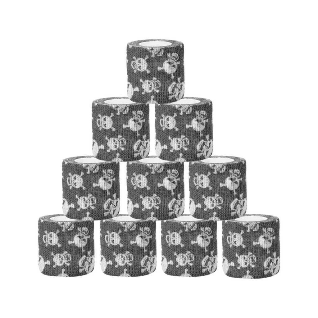 12 Bandagem Autoaderente Caveira Tatuagem Tattoo