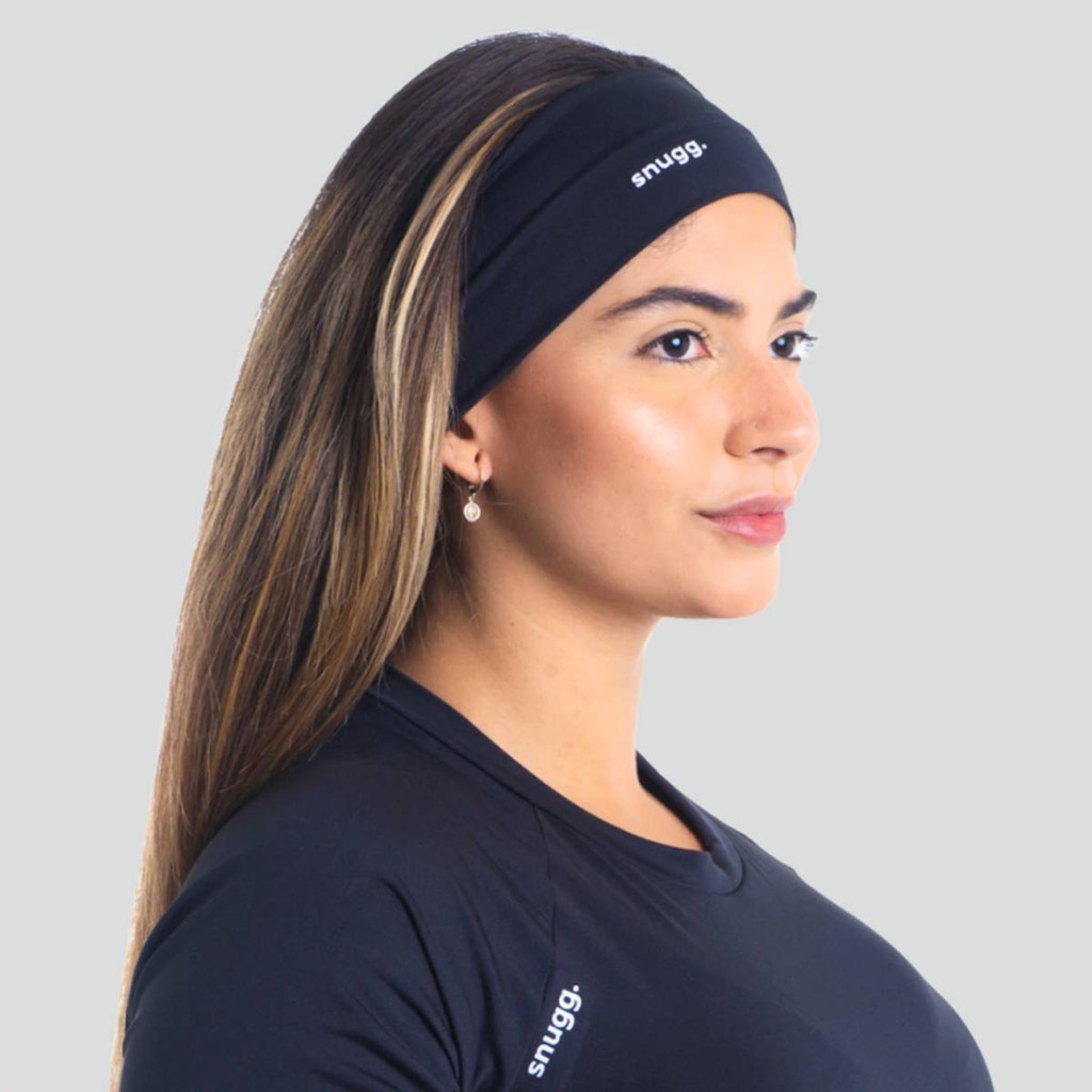 Headband Snugg UV50+ Preta em Oferta na Shopee