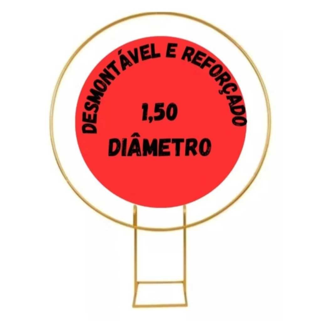 Suporte Estrutura Painel Desmontável Arco Redondo Para Montar Fundo Com Bexigas De Festas e Eventos