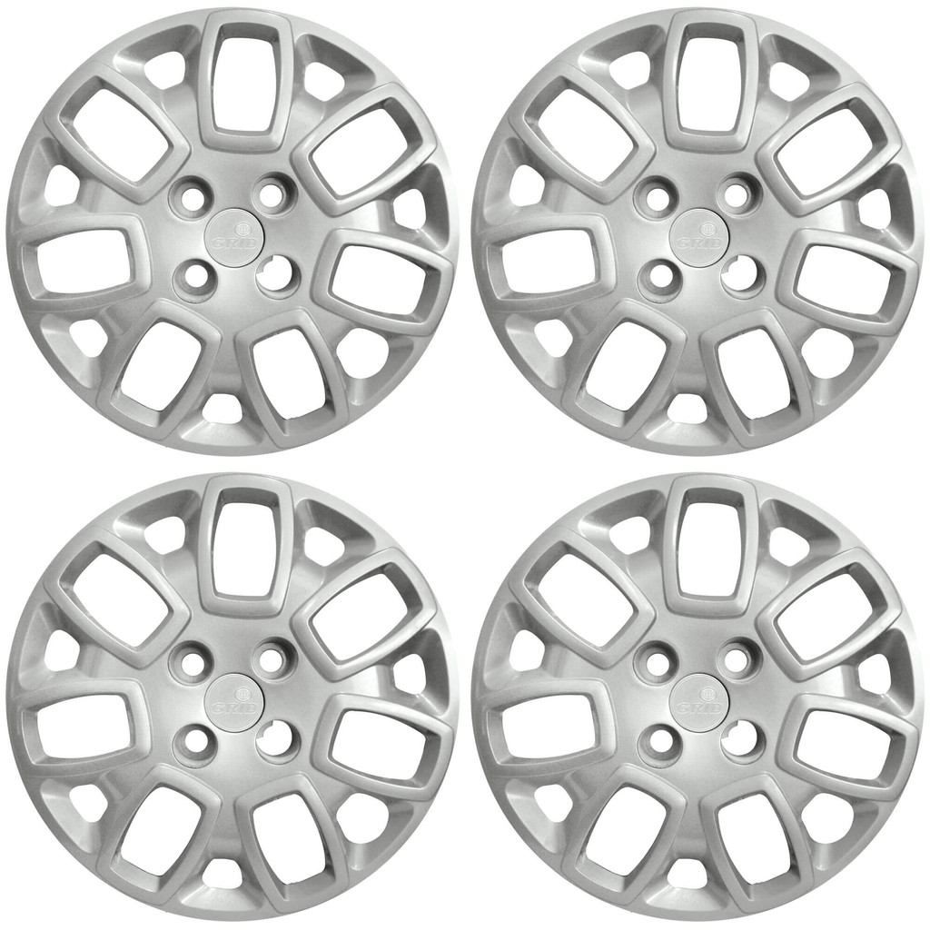 Calota Aro 14" cor Prata Modelo Uno Attractive 2014 (Jogo c/ 4 Calotas) Grid - 157CB-PTA-E