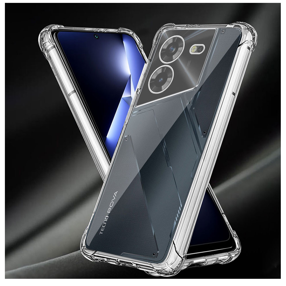 Para Tecno Pova 5 Caso Silicone Macio Claro À Prova De Choque Capa 4 4 Pro Telefone Embalagem 3 2 PovaNeo 2