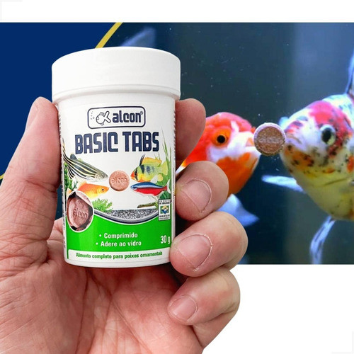 Ração Basic Tabs Para Peixes Ornamentais Alcon 30g em Oferta na Shopee