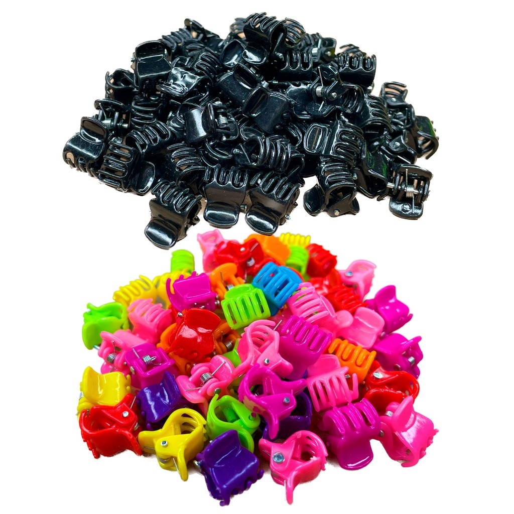 und 24 Mini Piranha Presilha Grampo de Cabelo Infantil Feminino Colorido