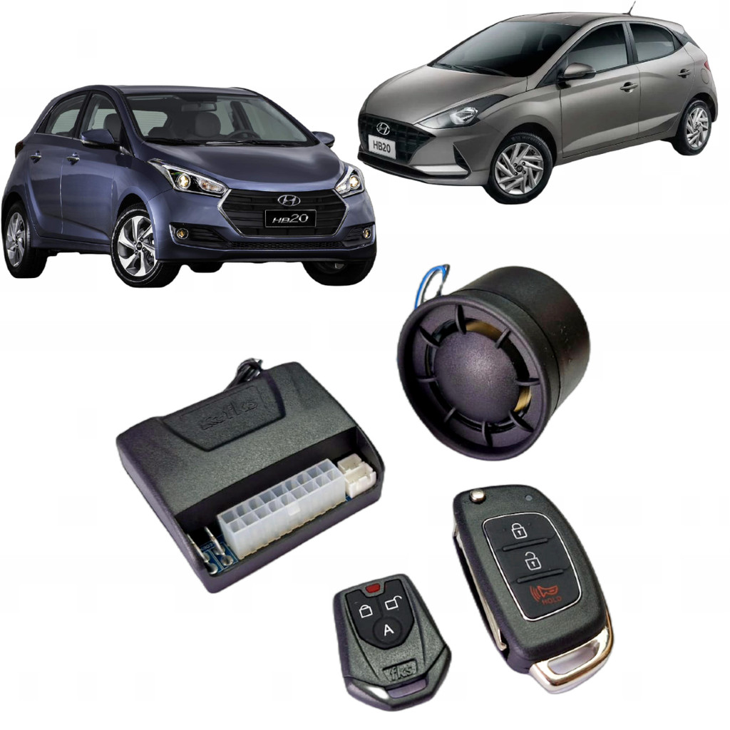 ALARME AUTOMOTIVO ESPECIFICO HYUNDAI HB20 FK903 2 CONTROLES