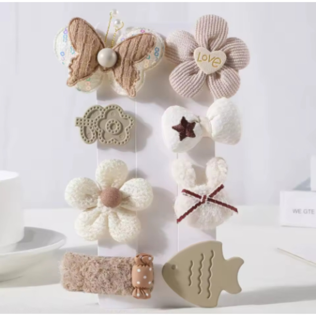 Kit De Presilhas Infantil Com Até 14 Unidades Coloridas e Elegantes