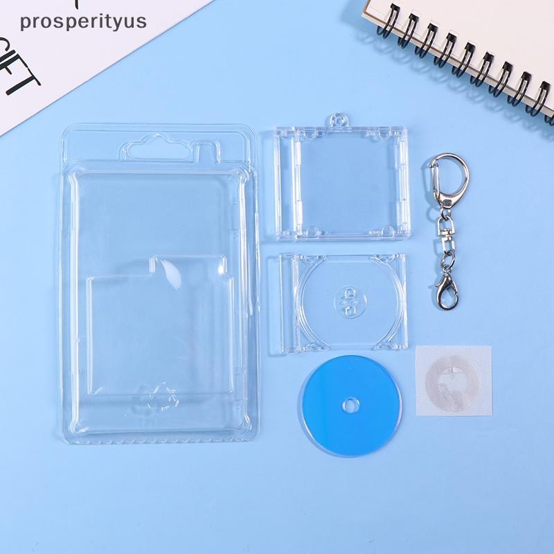 [prosperityus] 1 Conjunto NFC Funcional CD Disco Caso Periférico Comemorativo Álbum Porta-Chaves Para Pingente De Mochil