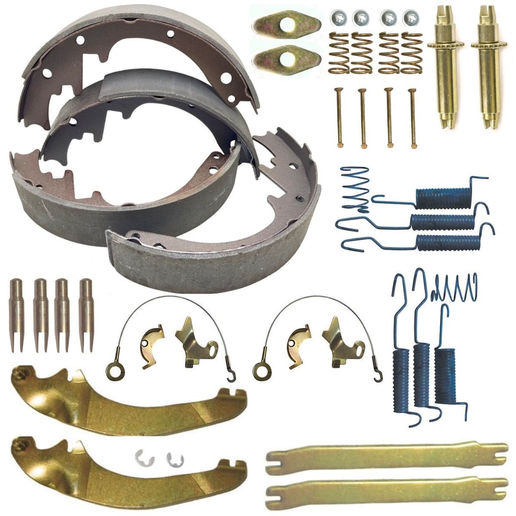 KIT REPARO COM SAPATA LONA DO TAMBOR FREIO TRASEIRO S10 BLAZER 2.2 2.4 G1 1995 A 2011 (RODA DE 5 FUROS)