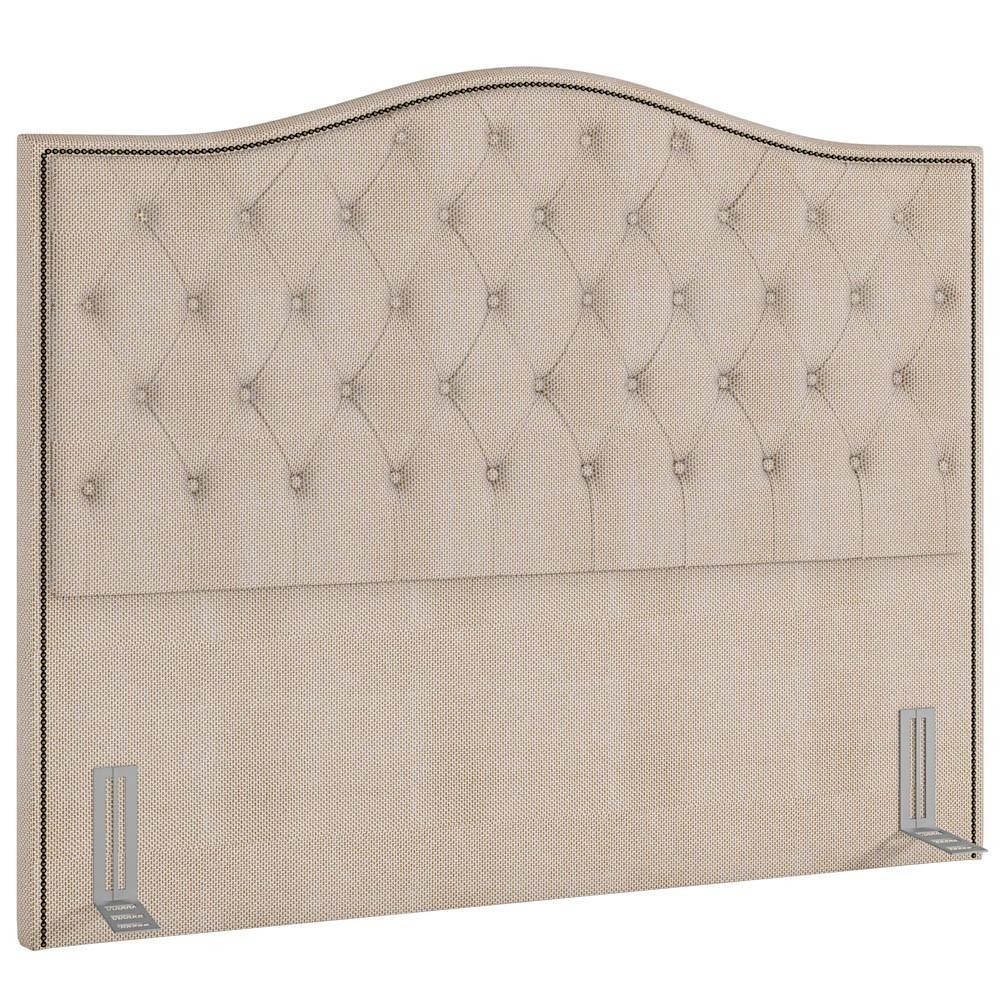 Cabeceira Cama Box Casal King 195cm Siena P02 Linho Bege Cru - Mpozenato em Oferta na Shopee