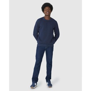 Calça Tradicional Masculina Em Jeans Com Poliéster Reciclado em Oferta na Shopee