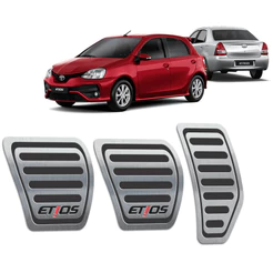 Pedaleira Etios 13/.. Manual Aço Inox - Não fura o pedal