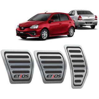 Pedaleira Etios 13/.. Manual Aço Inox - Não fura o pedal em Oferta na Shopee