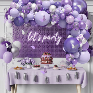 Balão Para Festas  Violeta Kit 145peças Balões 5" 10" 18" Roxo bebê e Roxo Claro Aniversários M1012-ROXO em Oferta na Shopee