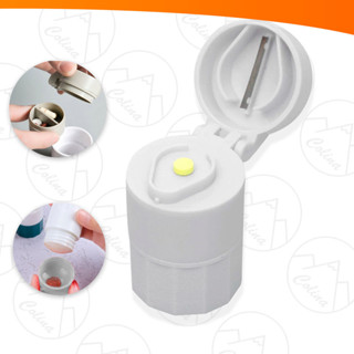 Porta Comprimido Multiuso Com Cortador E Amassador Armazenamento Duplo em Oferta na Shopee