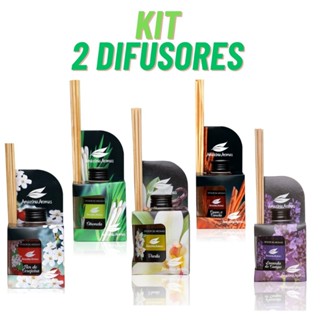 Kit 2 Difusores de Ambiente Amazônia Aromas 270ml c/ Bambu Natural em Oferta na Shopee