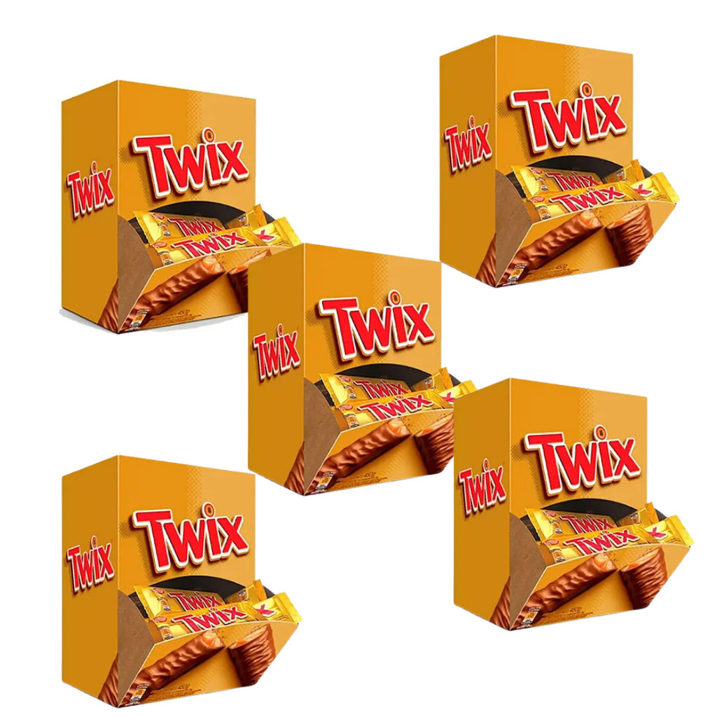 Kit 5 Chocolate Twix Caixa Com 30 Unidades de 15 gr