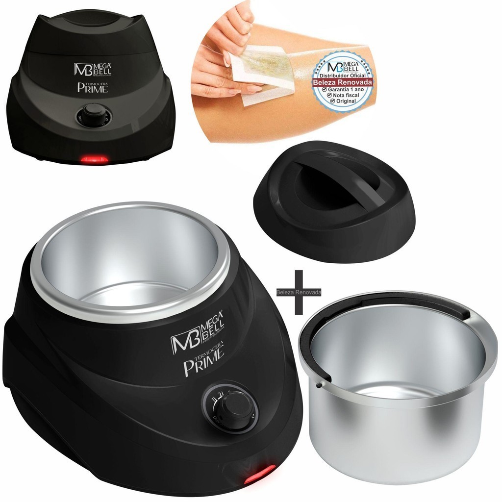 Termocera Aquecedor Cera Quente Panela Mega Bell +Refil 500G