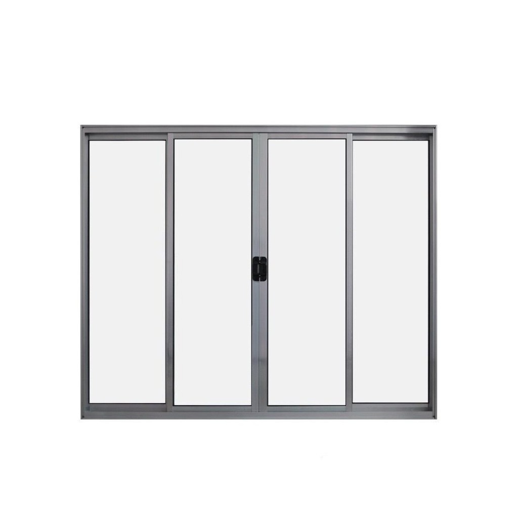 Janela de Alumínio de Correr 100x100cm 4 Folhas Hale Esquadrias Prata em Oferta na Shopee