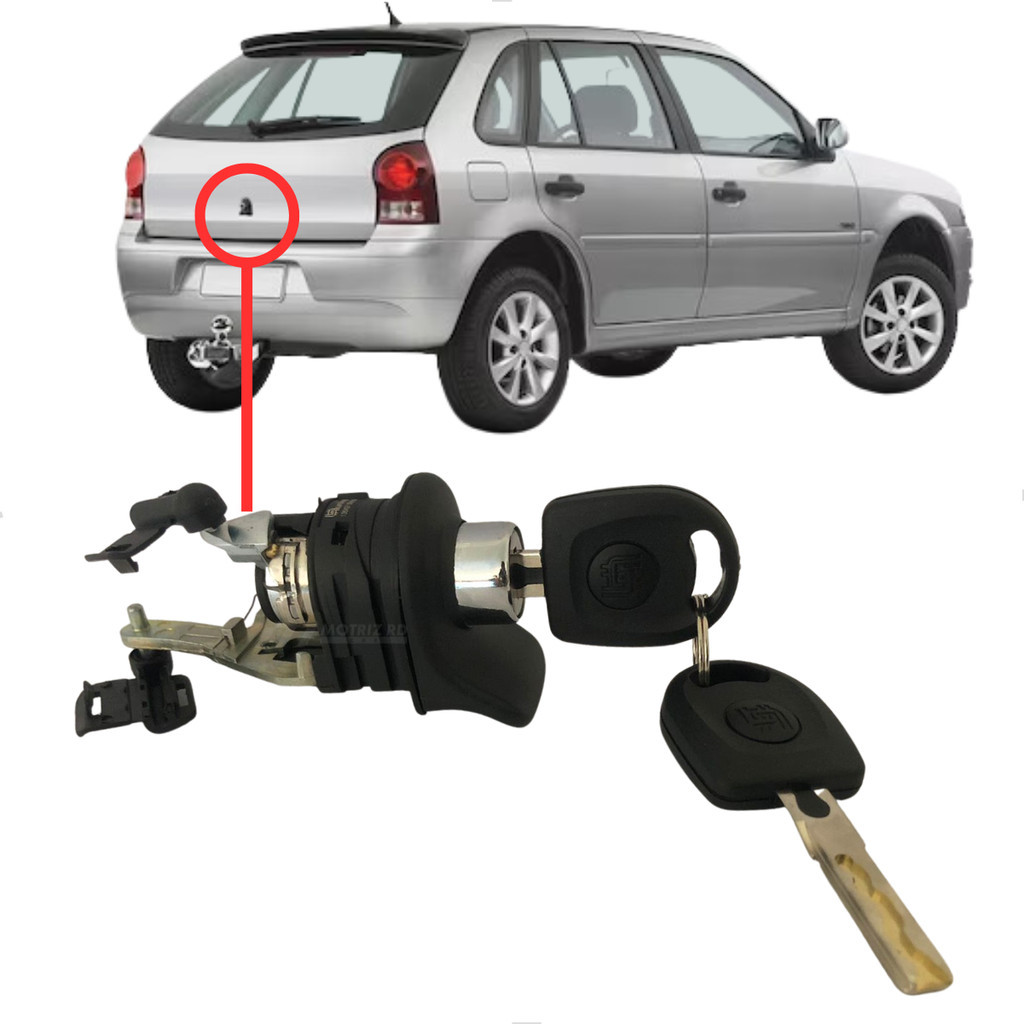 Fechadura Gol G4 Elétrica Porta Malas Com Chaves 2004 A 2014 em Oferta na Shopee