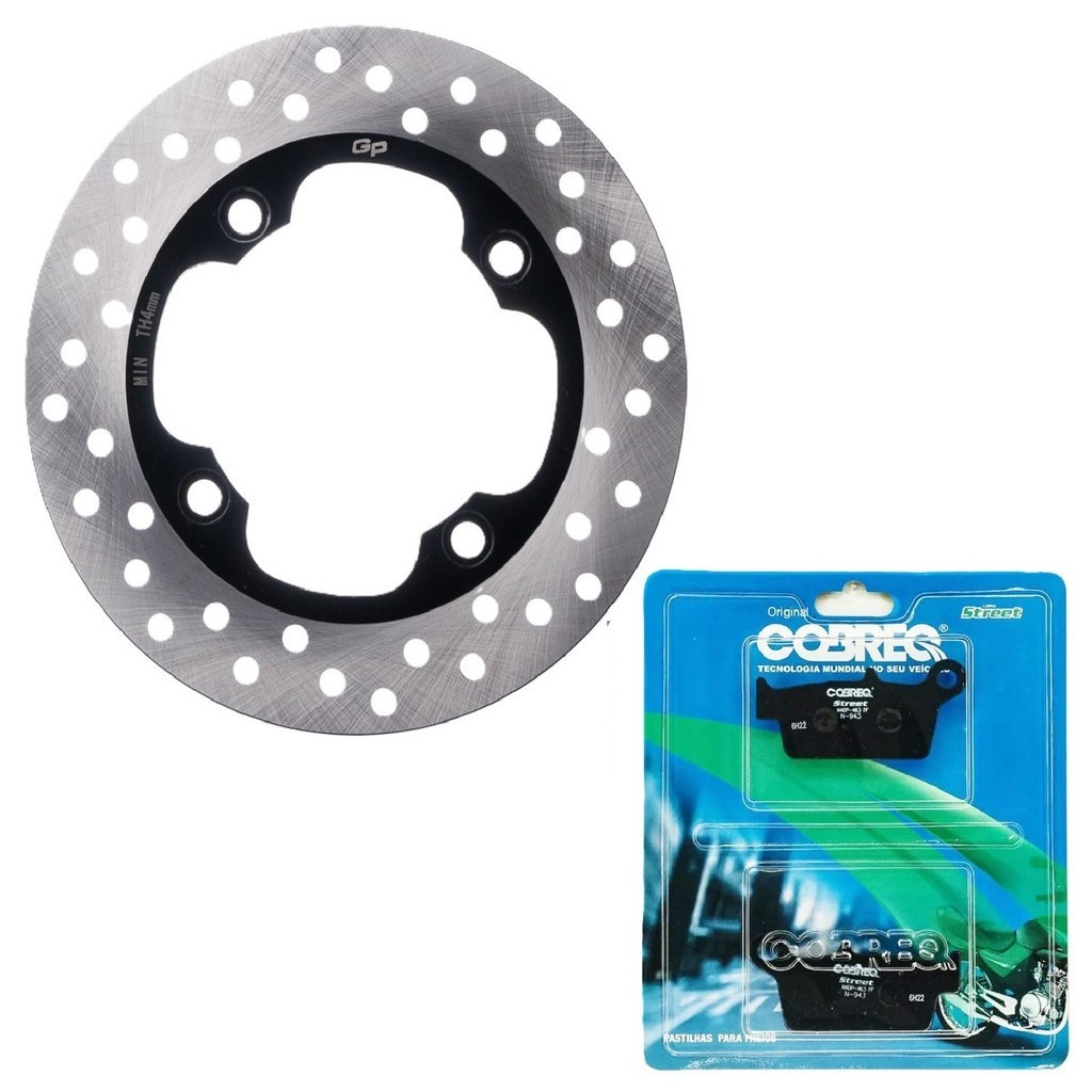 Disco de Freio Traseiro Xre300 Sem Abs 2009 A 2018 + Pastilhas Cobreq em Oferta na Shopee