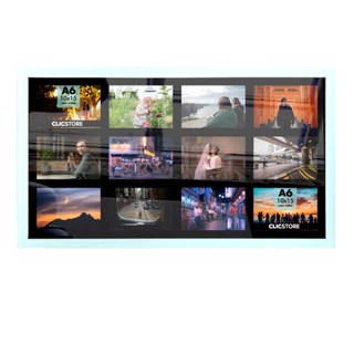 Quadro Multifotos 12 Foto 10x15 Mural Painel Moldura 38x70 Parede Sala Quarto Fundo Preto Retrato Criativo Pop Com Vidro em Oferta na Shopee