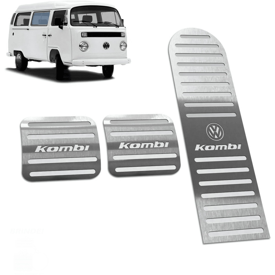 Pedaleira Kombi 76/05 Manual Aço Inox - Não fura o pedal em Oferta na Shopee