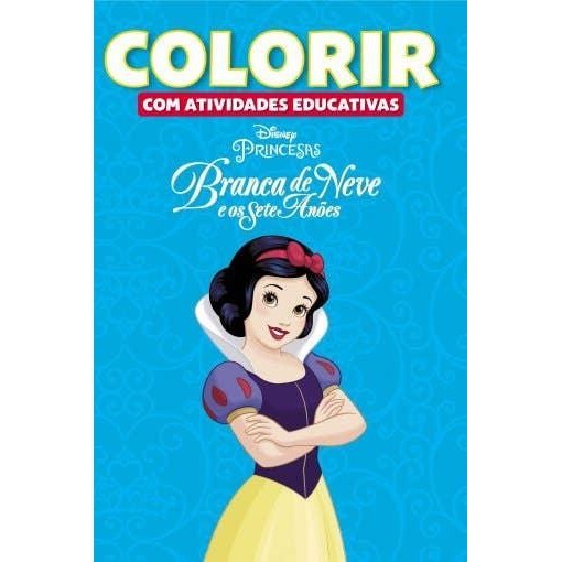 Colorir Atividades Educativas Disney - Branca de Neve em Oferta na Shopee
