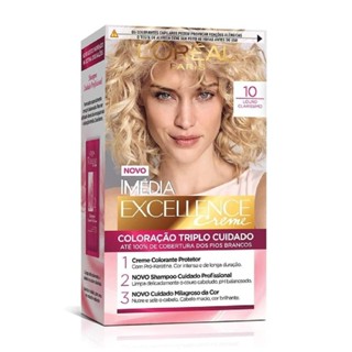 Tintura Imedia Excellence Creme10 Louro Clarissimo em Oferta na Shopee