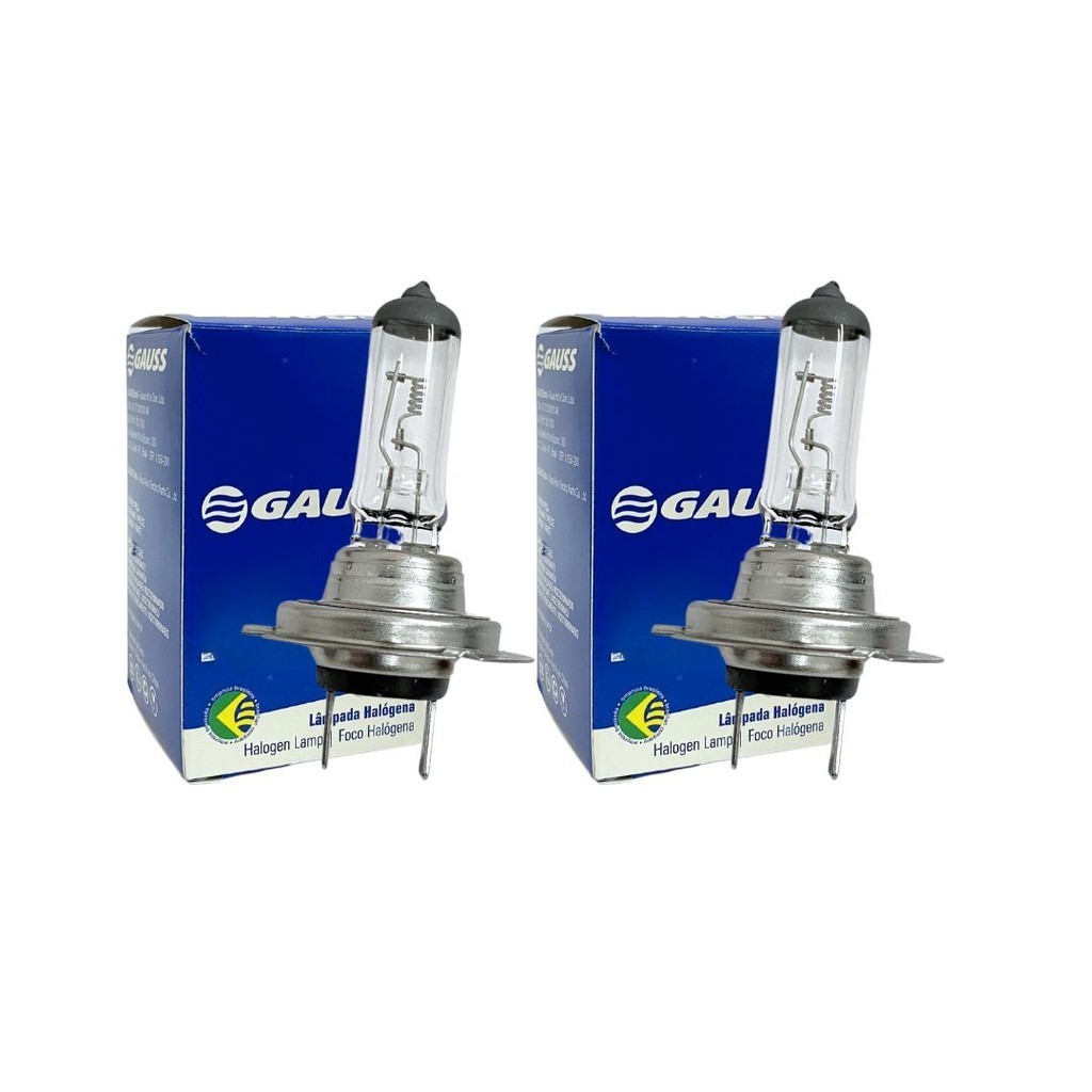 Par Lampadas H7 70WE 24V Halogena Gauss GL48H7 Inmetro - Spare Parts and Accessories for Vehicles