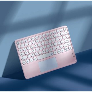 Teclado Bluetooth Chave Redonda Sem Fio Com Touch Para Celular/Tablet/Laptop em Oferta na Shopee
