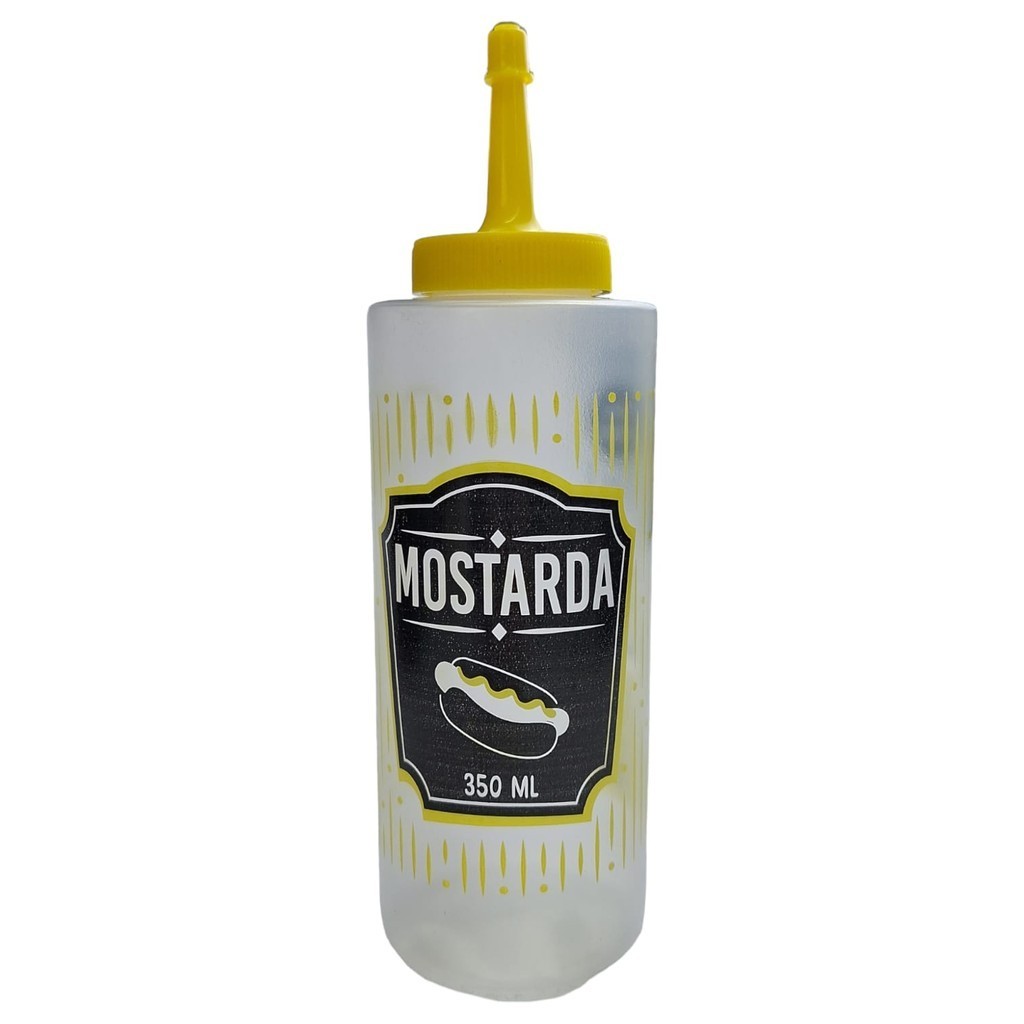 BISNAGA MOSTARDA DE PLASTICO 350ML BISNAGA AMARELA 350ML