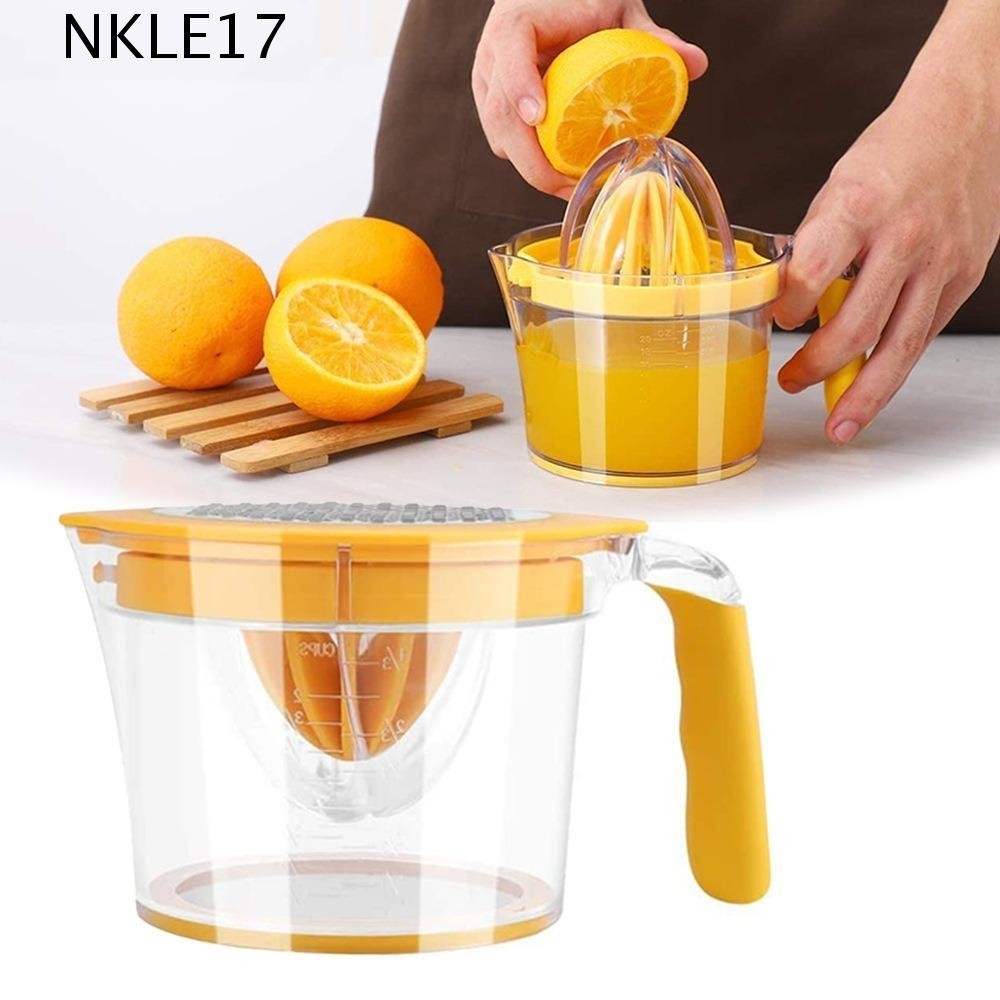 NKLE17 Espremedor Manual De Limão , De Frutas Em Escala 3 1 | Com Cabo Antiderrapante Fliter Juicer De Citrinos Prensado À Mão Laranja