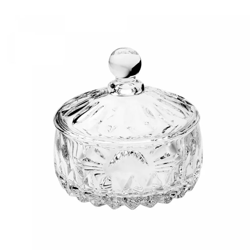 Potiche Decorativo de Cristal Louise 11cm x 11cm - Wolff