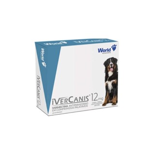 Ivercanis 12mg 4 Comprimidos Para Cães World em Oferta na Shopee