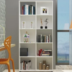 ESTANTE para Livros CLEAN 8 Prateleiras